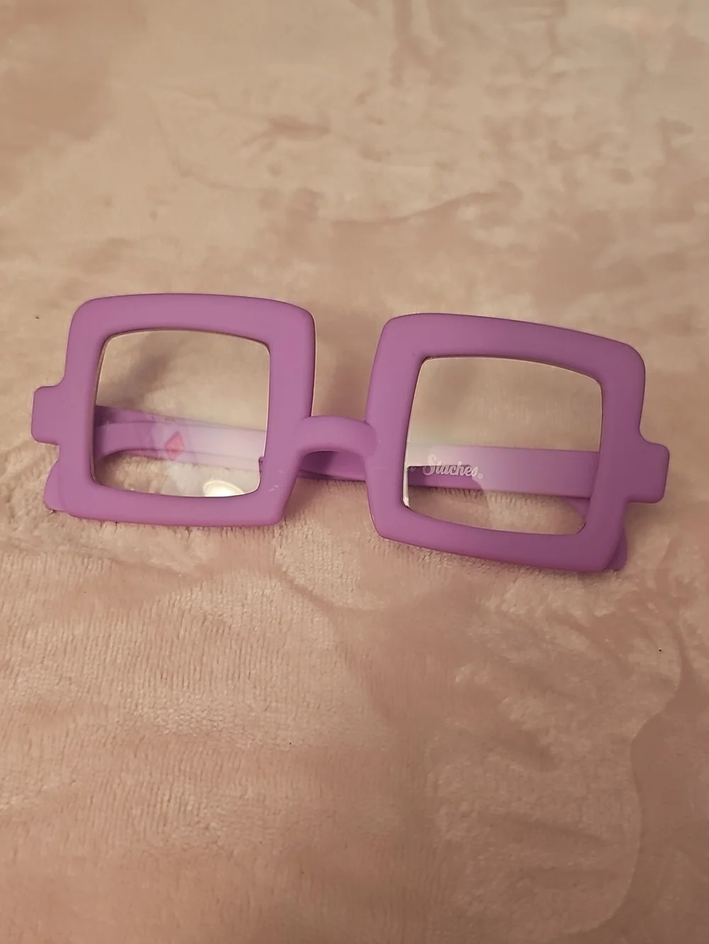 Square Purple Statement Sunglasses